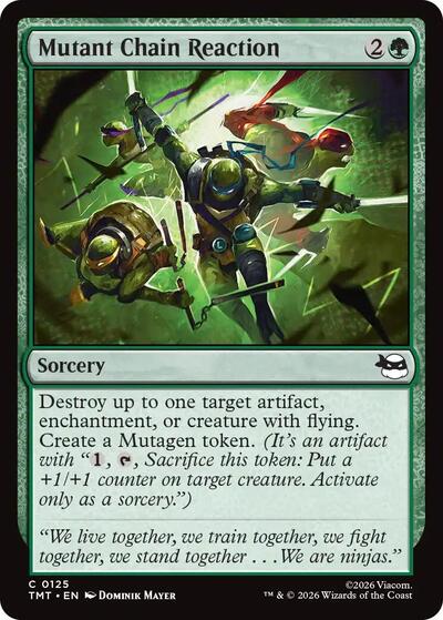 2026 Magic: The Gathering: Teenage Mutant Ninja Turtles (TMT) - Mutant Chain Reaction (#125, Common) (, Near Mint)