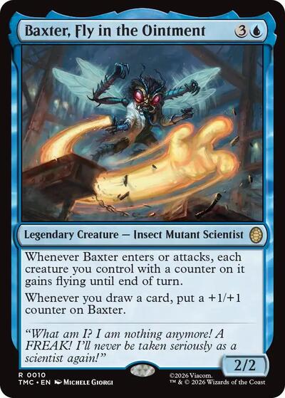 2026 Magic: The Gathering: Commander: Teenage Mutant Ninja Turtles (TMC) - Baxter, Fly in the Ointment (#10, Rare) (, Near Mint)