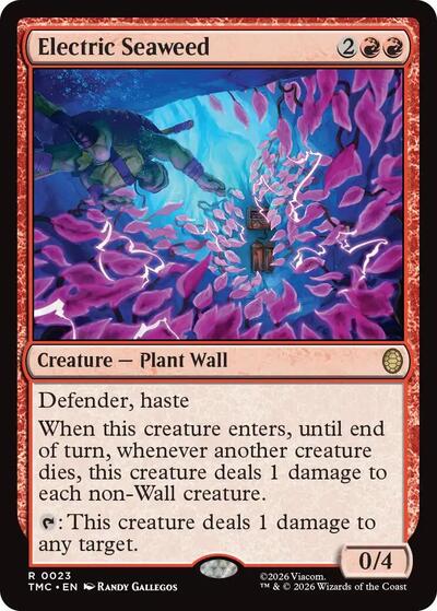 2026 Magic: The Gathering: Commander: Teenage Mutant Ninja Turtles (TMC) - Electric Seaweed (#23, Rare) (, Near Mint)
