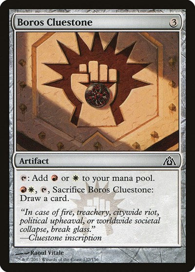 2013 Magic: The Gathering: Dragon's Maze (DGM) - Boros Cluestone (#137, Common) (, Lightly Played)