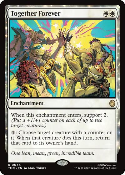 2026 Magic: The Gathering: Commander: Teenage Mutant Ninja Turtles (TMC) - Together Forever (#44, Rare) (, Near Mint)