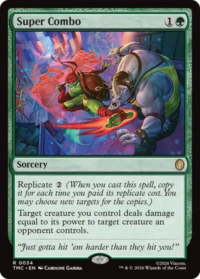 2026 Magic: The Gathering: Commander: Teenage Mutant Ninja Turtles (TMC) - Super Combo (#34, Rare) (, Near Mint)