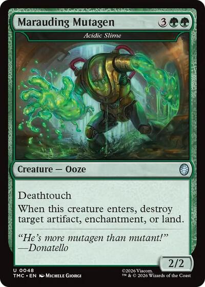 2026 Magic: The Gathering: Commander: Teenage Mutant Ninja Turtles (TMC) - Marauding Mutagen - Acidic Slime (#48, Uncommon) (, Near Mint)