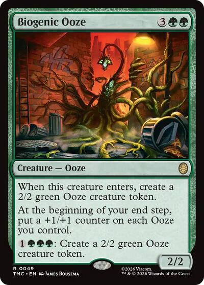 2026 Magic: The Gathering: Commander: Teenage Mutant Ninja Turtles (TMC) - Biogenic Ooze (#49, Rare) (, Near Mint)