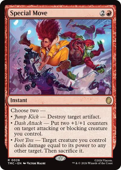2026 Magic: The Gathering: Commander: Teenage Mutant Ninja Turtles (TMC) - Special Move (#26, Rare) (, Near Mint)