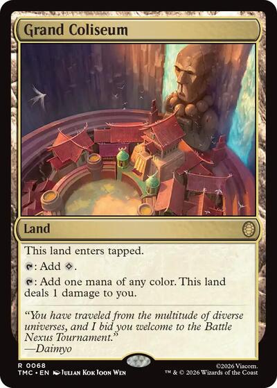 2026 Magic: The Gathering: Commander: Teenage Mutant Ninja Turtles (TMC) - Grand Coliseum (#68, Rare) (, Near Mint)