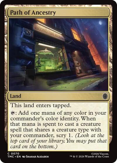 2026 Magic: The Gathering: Commander: Teenage Mutant Ninja Turtles (TMC) - Path of Ancestry (#70, Common) (, Near Mint)