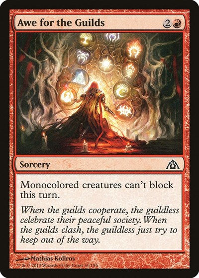 2013 Magic: The Gathering: Dragon's Maze (DGM) - Awe for the Guilds (#31, Common) (, Near Mint)