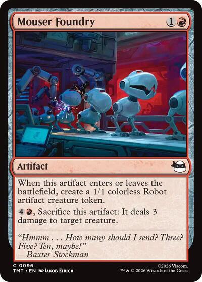 2026 Magic: The Gathering: Teenage Mutant Ninja Turtles (TMT) - Mouser Foundry (#96, Common) (, Near Mint)