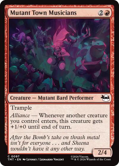 2026 Magic: The Gathering: Teenage Mutant Ninja Turtles (TMT) - Mutant Town Musicians (#97, Common) (, Near Mint)
