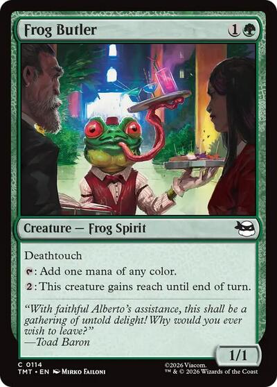 2026 Magic: The Gathering: Teenage Mutant Ninja Turtles (TMT) - Frog Butler (#114, Common) (, Near Mint)
