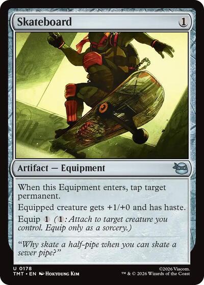 2026 Magic: The Gathering: Teenage Mutant Ninja Turtles (TMT) - Skateboard (#178, Uncommon) (, Near Mint)
