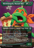 2026 Magic: The Gathering: Teenage Mutant Ninja Turtles (TMT) - Michelangelo Mutant BFF Borderless (#198, Uncommon) (, Near Mint)