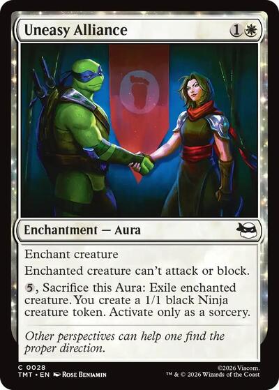 2026 Magic: The Gathering: Teenage Mutant Ninja Turtles (TMT) - Uneasy Alliance (#28, Common) (, Near Mint)