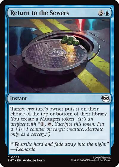 2026 Magic: The Gathering: Teenage Mutant Ninja Turtles (TMT) - Return to the Sewers (#52, Common) (, Near Mint)