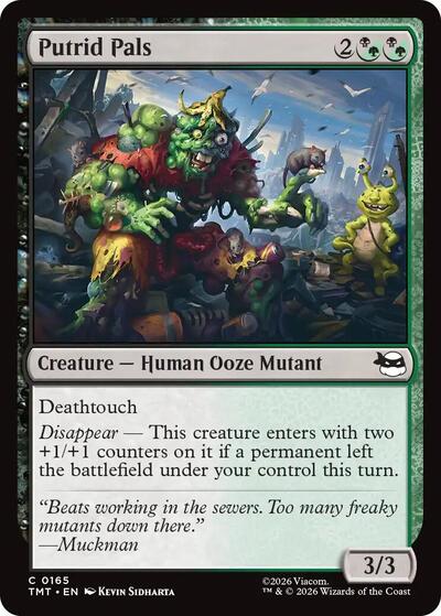 2026 Magic: The Gathering: Teenage Mutant Ninja Turtles (TMT) - Putrid Pals (#165, Common) (, Near Mint)
