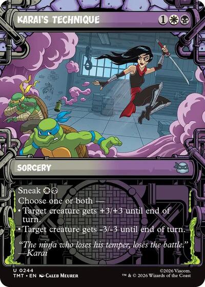 2026 Magic: The Gathering: Teenage Mutant Ninja Turtles (TMT) - Karais Technique Showcase (#244, Uncommon) (, Near Mint)