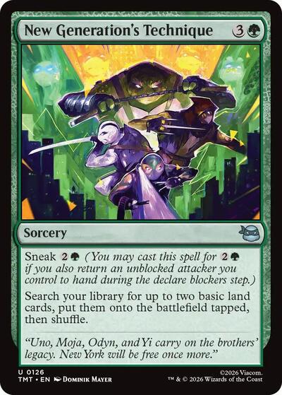 2026 Magic: The Gathering: Teenage Mutant Ninja Turtles (TMT) - New Generations Technique (#126, Uncommon) (Foil, Near Mint)