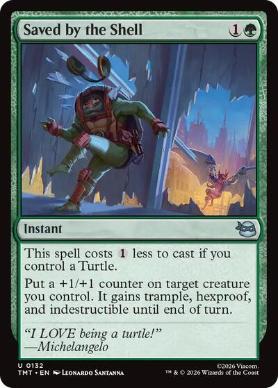 2026 Magic: The Gathering: Teenage Mutant Ninja Turtles (TMT) - Saved by the Shell (#132, Uncommon) (Foil, Near Mint)