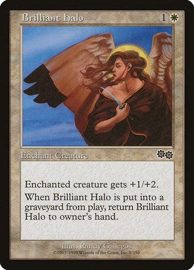 1998 Magic: The Gathering: Urza's Saga (USG) - Brilliant Halo (#5, Common) (, Near Mint)