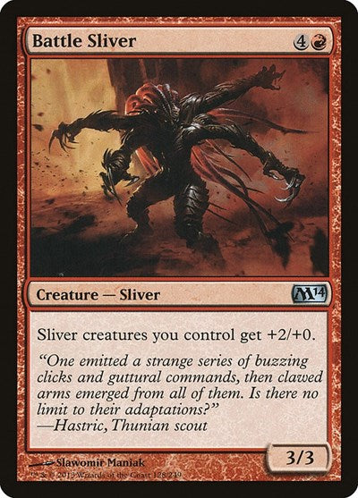 2013 Magic: The Gathering: Magic 2014 (M14) (M14) - Battle Sliver (#128, Uncommon) (, Near Mint)