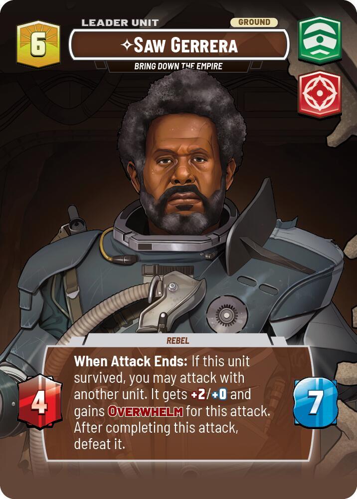 Saw Gerrera - Bring Down the Empire (Showcase) (Back)