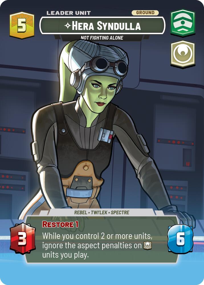 Hera Syndulla - Not Fighting Alone (Showcase) (Back)