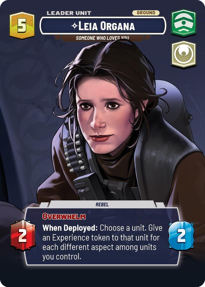 Leia Organa - Someone Who Loves You (Showcase) (Back)