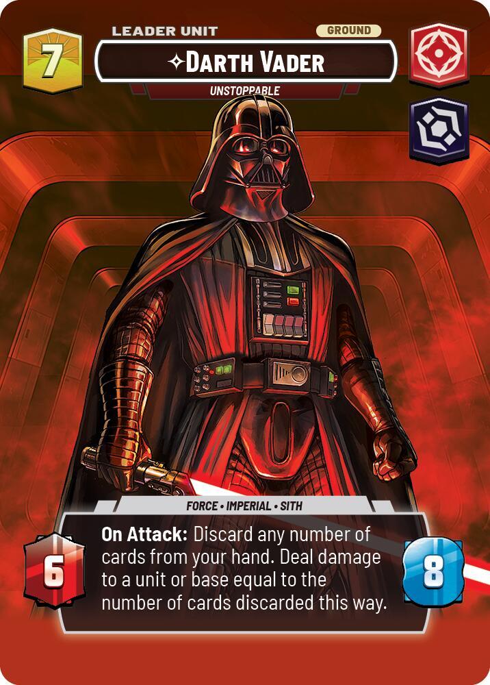 Darth Vader - Unstoppable (Showcase) (Back)