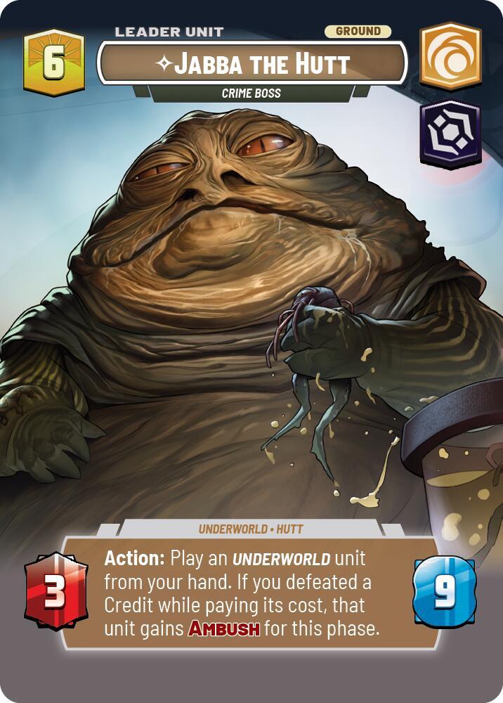 Jabba the Hutt - Crime Boss (Showcase) (Back)