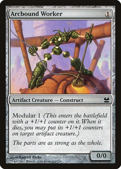 2013 Magic: The Gathering: Modern Masters (MMA) - Arcbound Worker (#201, Common) (, Near Mint)