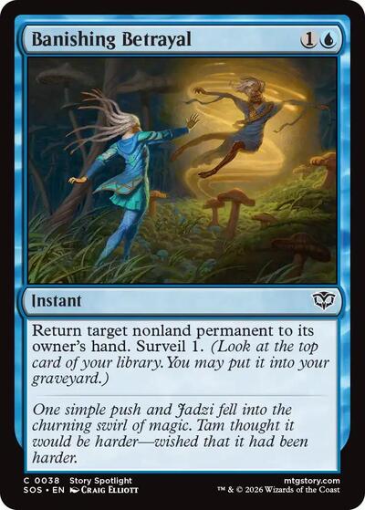 2026 Magic: The Gathering: Secrets of Strixhaven (SOS) - Banishing Betrayal (#38, Common) (, Near Mint)