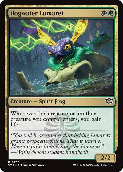 2026 Magic: The Gathering: Secrets of Strixhaven (SOS) - Bogwater Lumaret (#177, Common)