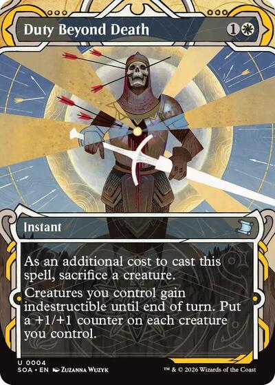 2026 Magic: The Gathering: Secrets of Strixhaven: Mystical Archive (SOA) - Duty Beyond Death (#4, Uncommon) (, Near Mint)