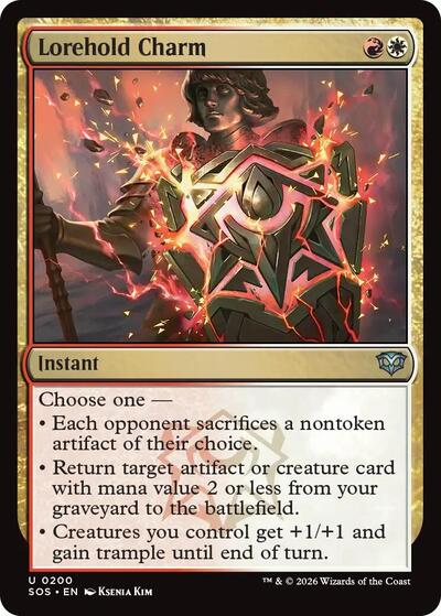 2026 Magic: The Gathering: Secrets of Strixhaven (SOS) - Lorehold Charm (#200, Uncommon)