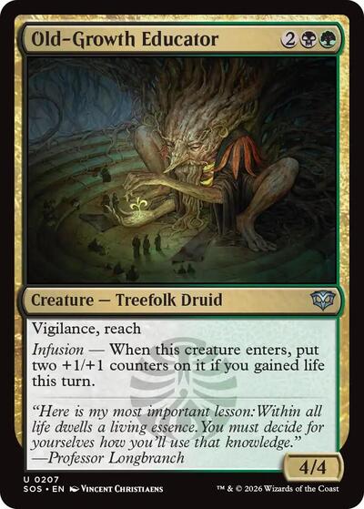 2026 Magic: The Gathering: Secrets of Strixhaven (SOS) - Old Growth Educator (#207, Uncommon)