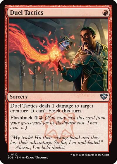2026 Magic: The Gathering: Secrets of Strixhaven (SOS) - Duel Tactics (#112, Uncommon)