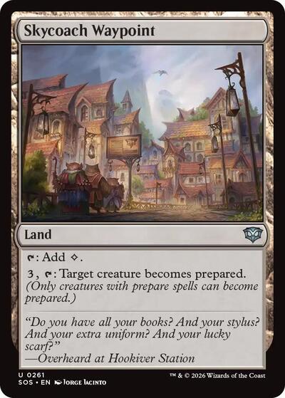 2026 Magic: The Gathering: Secrets of Strixhaven (SOS) - Skycoach Waypoint (#261, Uncommon) (, Near Mint)