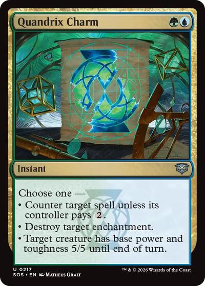2026 Magic: The Gathering: Secrets of Strixhaven (SOS) - Quandrix Charm (#217, Uncommon)
