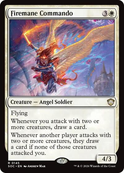 2026 Magic: The Gathering: Commander: Secrets of Strixhaven (SOC) - Firemane Commando (#145, Rare) (, Near Mint)