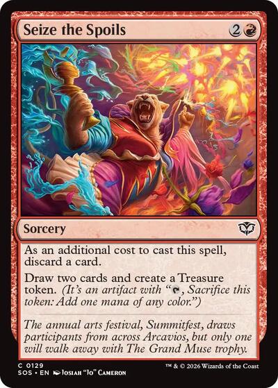 2026 Magic: The Gathering: Secrets of Strixhaven (SOS) - Seize the Spoils (#129, Common)