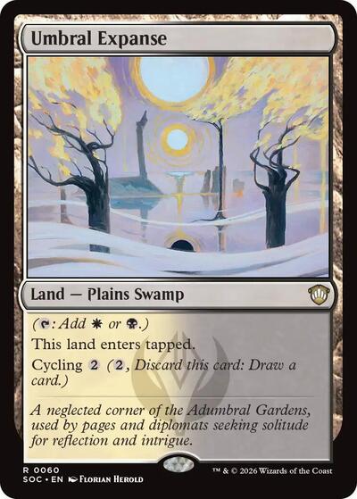 2026 Magic: The Gathering: Commander: Secrets of Strixhaven (SOC) - Umbral Expanse (#60, Rare) (, Near Mint)