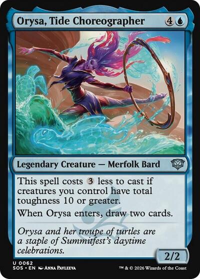 2026 Magic: The Gathering: Secrets of Strixhaven (SOS) - Orysa Tide Choreographer (#62, Uncommon)