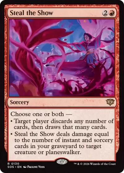2026 Magic: The Gathering: Secrets of Strixhaven (SOS) - Steal the Show (#130, Rare) (, Near Mint)