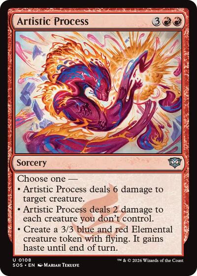 2026 Magic: The Gathering: Secrets of Strixhaven (SOS) - Artistic Process (#108, Uncommon) (, Near Mint)
