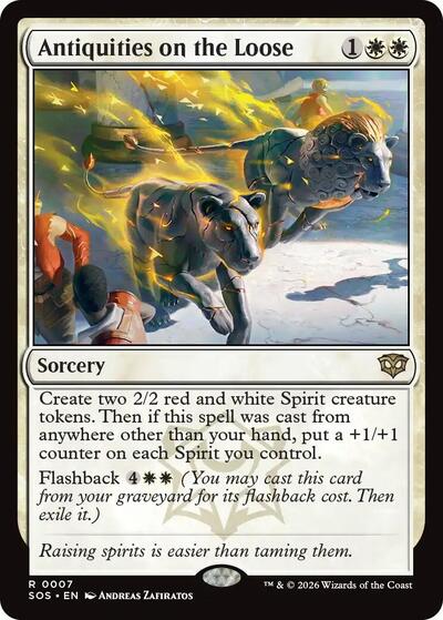 2026 Magic: The Gathering: Secrets of Strixhaven (SOS) - Antiquities on the Loose (#7, Rare) (, Near Mint)