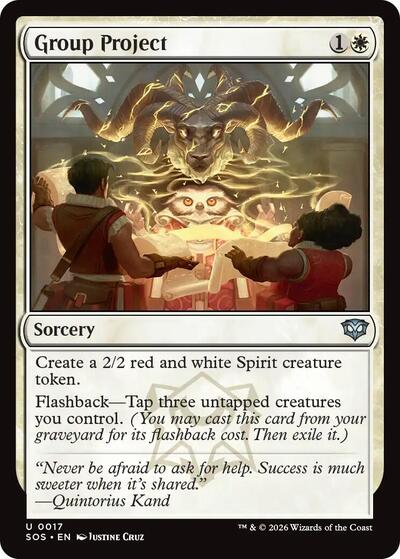 2026 Magic: The Gathering: Secrets of Strixhaven (SOS) - Group Project (#17, Uncommon)