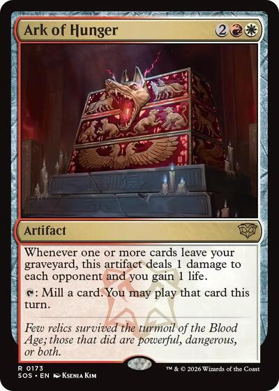 2026 Magic: The Gathering: Secrets of Strixhaven (SOS) - Ark of Hunger (#173, Rare) (, Near Mint)