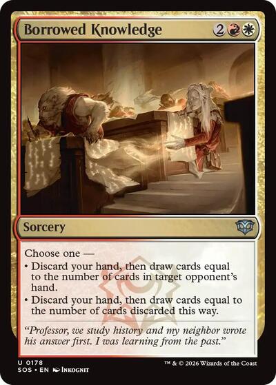 2026 Magic: The Gathering: Secrets of Strixhaven (SOS) - Borrowed Knowledge (#178, Uncommon) (, Near Mint)