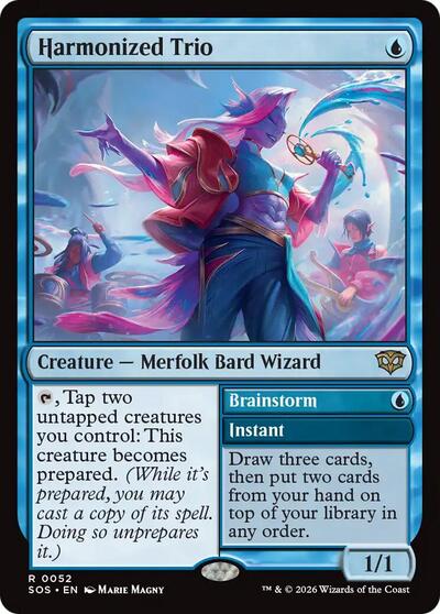 2026 Magic: The Gathering: Secrets of Strixhaven (SOS) - Harmonized Trio (#52, Rare) (, Near Mint)